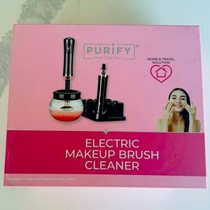 Purify electric make up brush cleaner